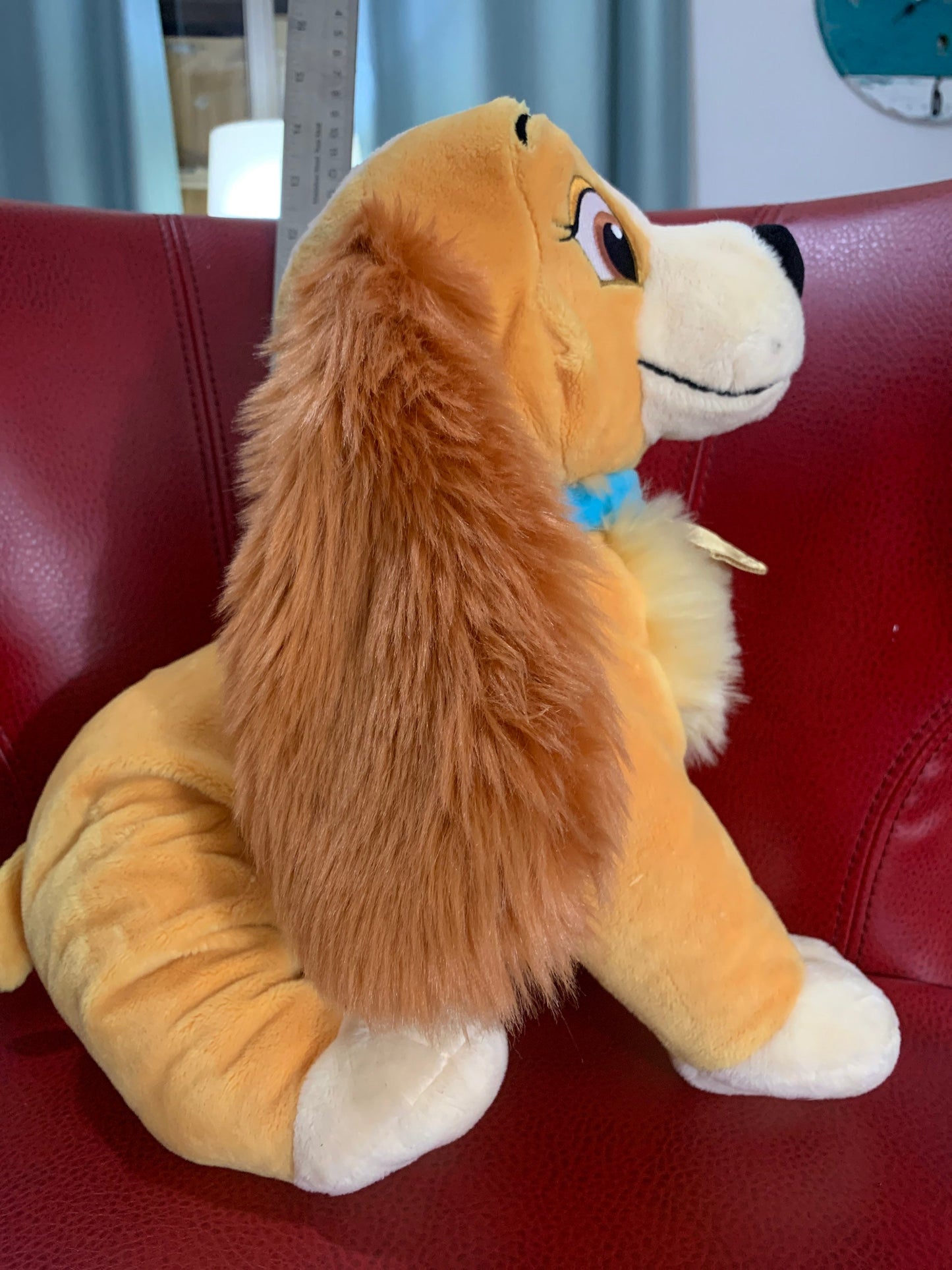Disney Store Lady Plush Lady And The Tramp 14” Stuffed Animal Plush Toy Vintage For Kids