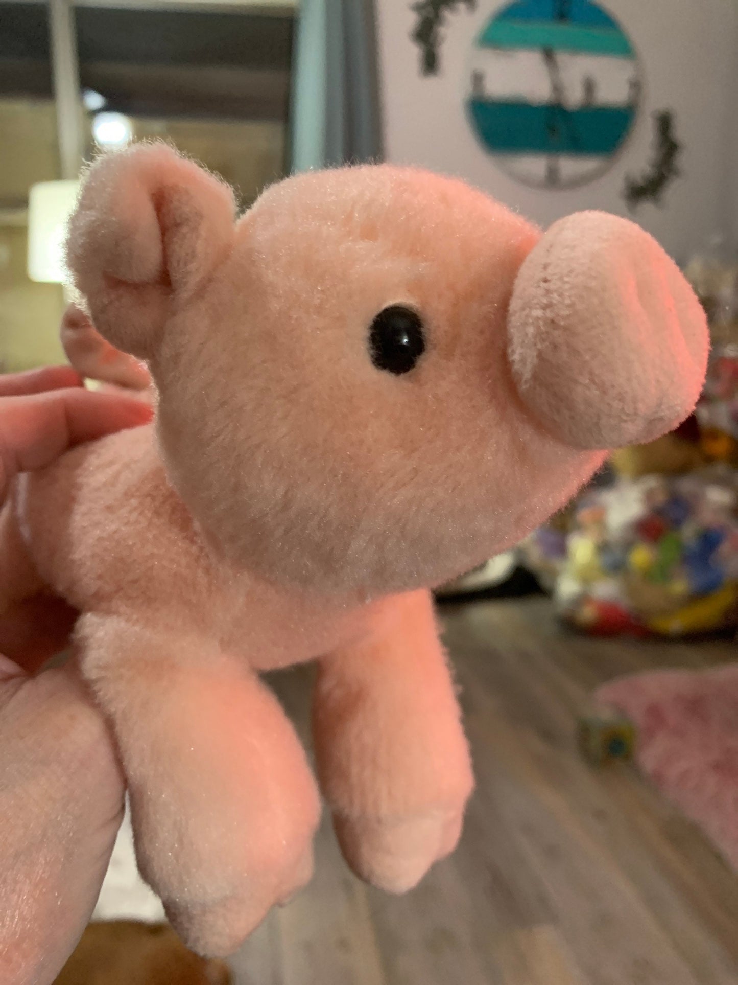 Aurora Small Pink Pig Plush. Soft and Sweet! GUC
