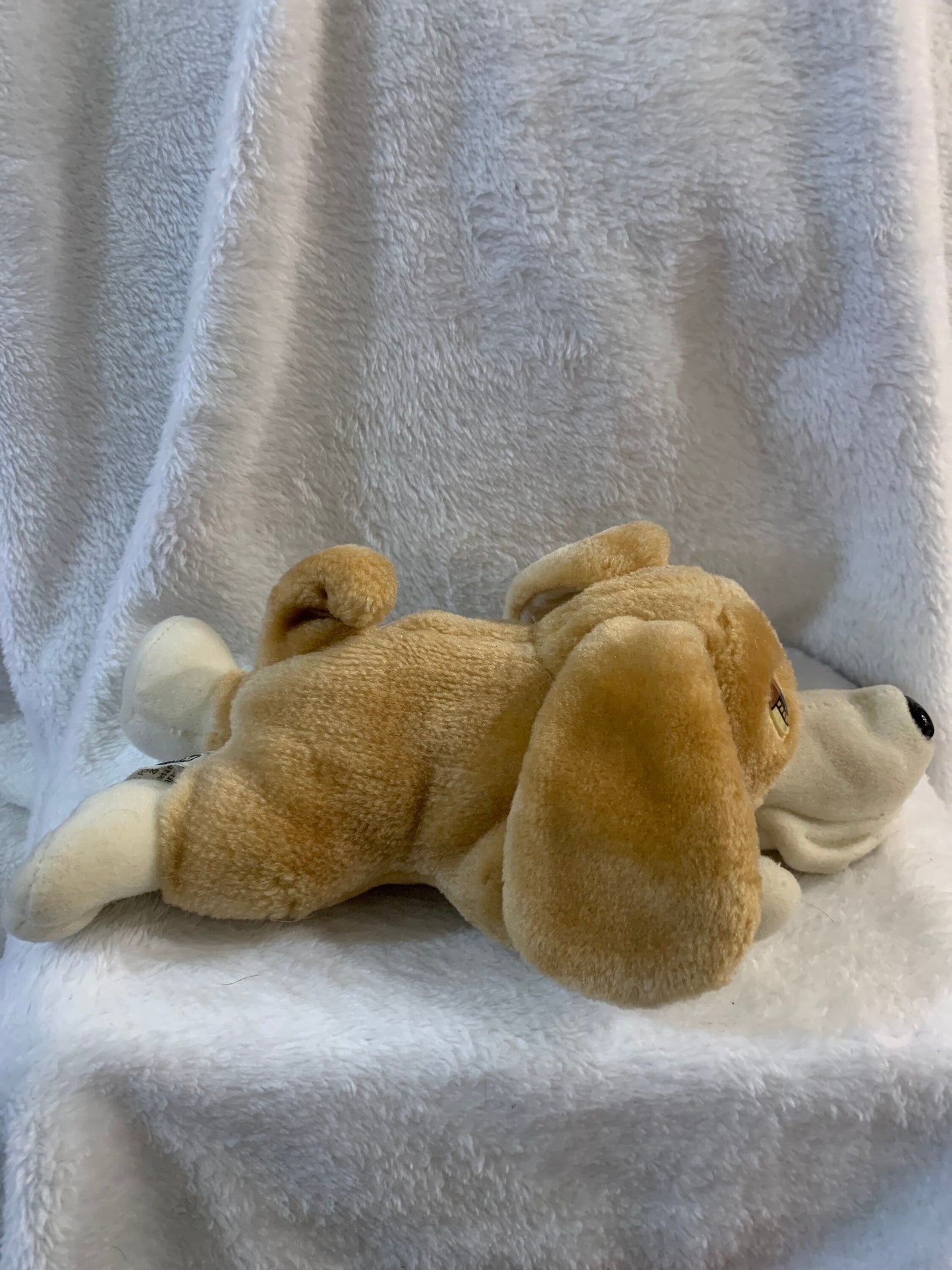 1991 Playskool Lil Pooches Stuffed Animal. Vintage. Squeeze to open mouth