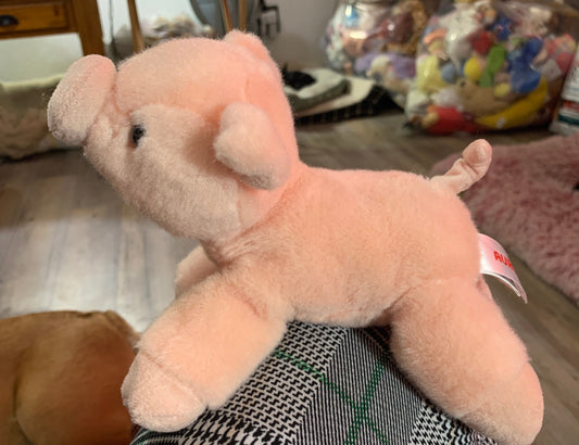 Aurora Small Pink Pig Plush. Soft and Sweet! GUC