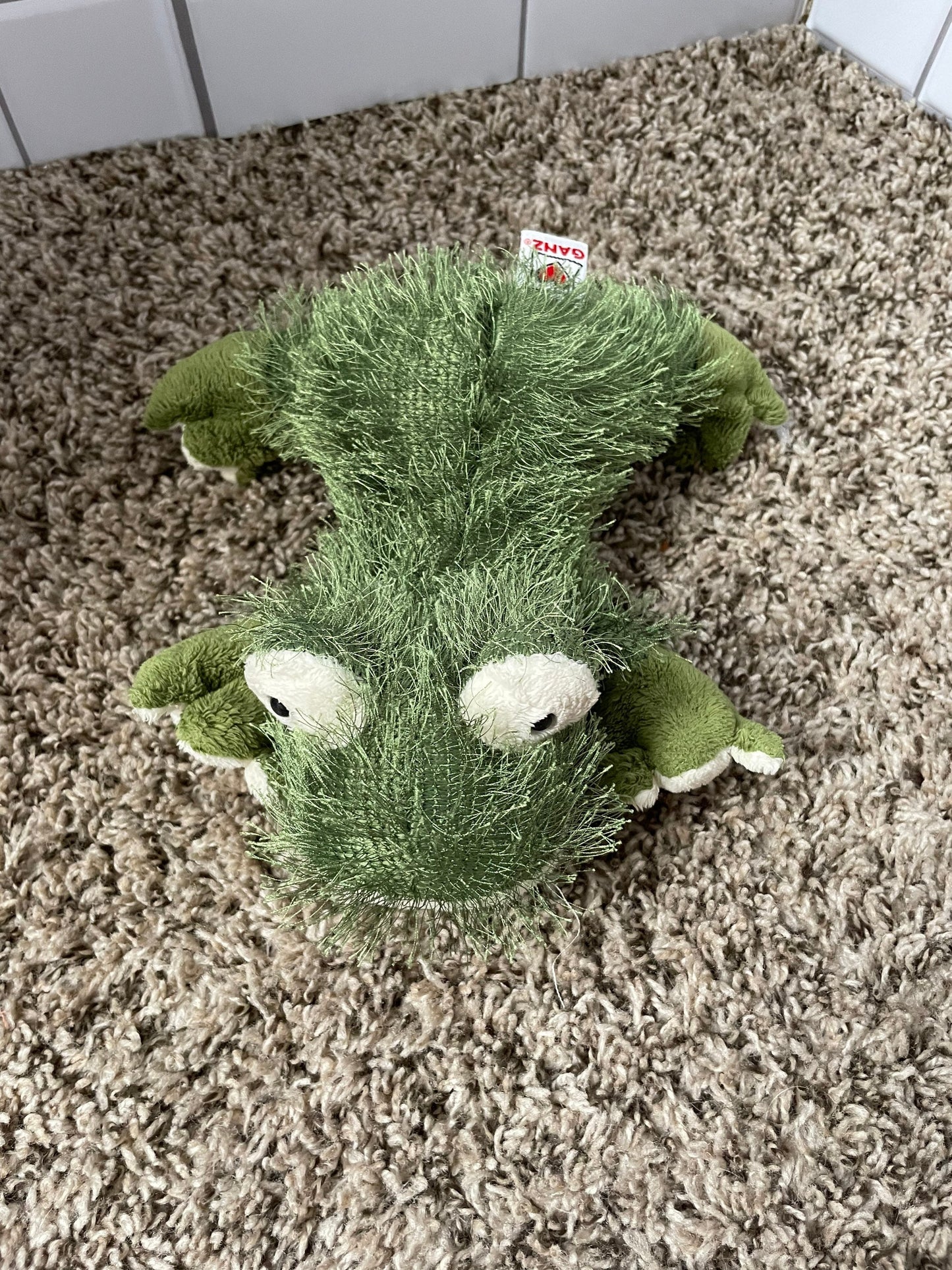 Webkinz Lil Kinz Shaggy Green Frog Plush (No Code)