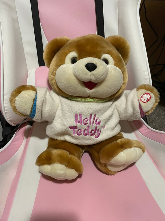 15” Hello Teddy by Dan Dee Interactive Plush - No guarantees sound works