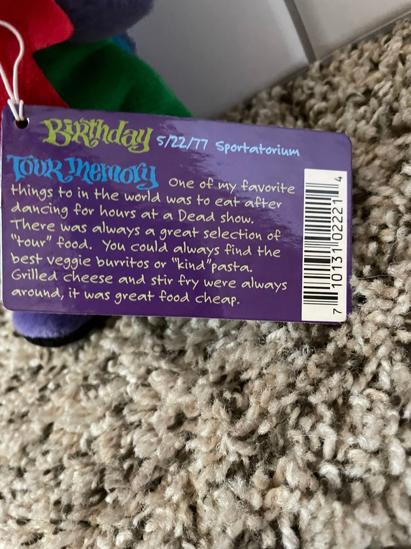 Franklin Grateful Dead Beanie Bear NWT