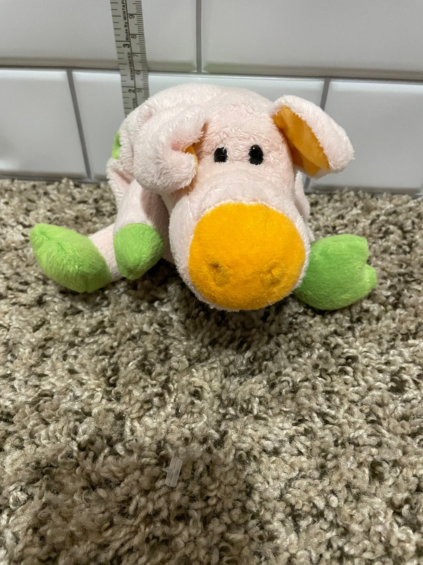 King Plush Colorful Pig Plush