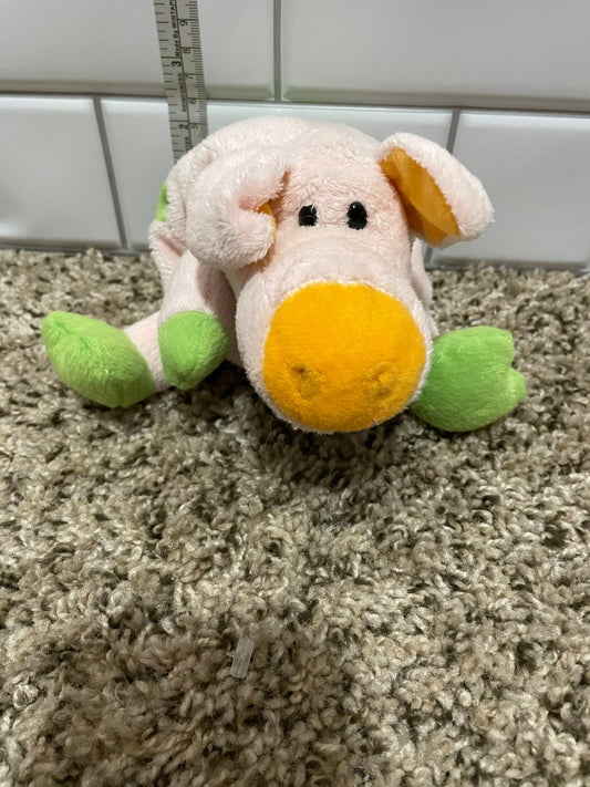 King Plush Colorful Pig Plush