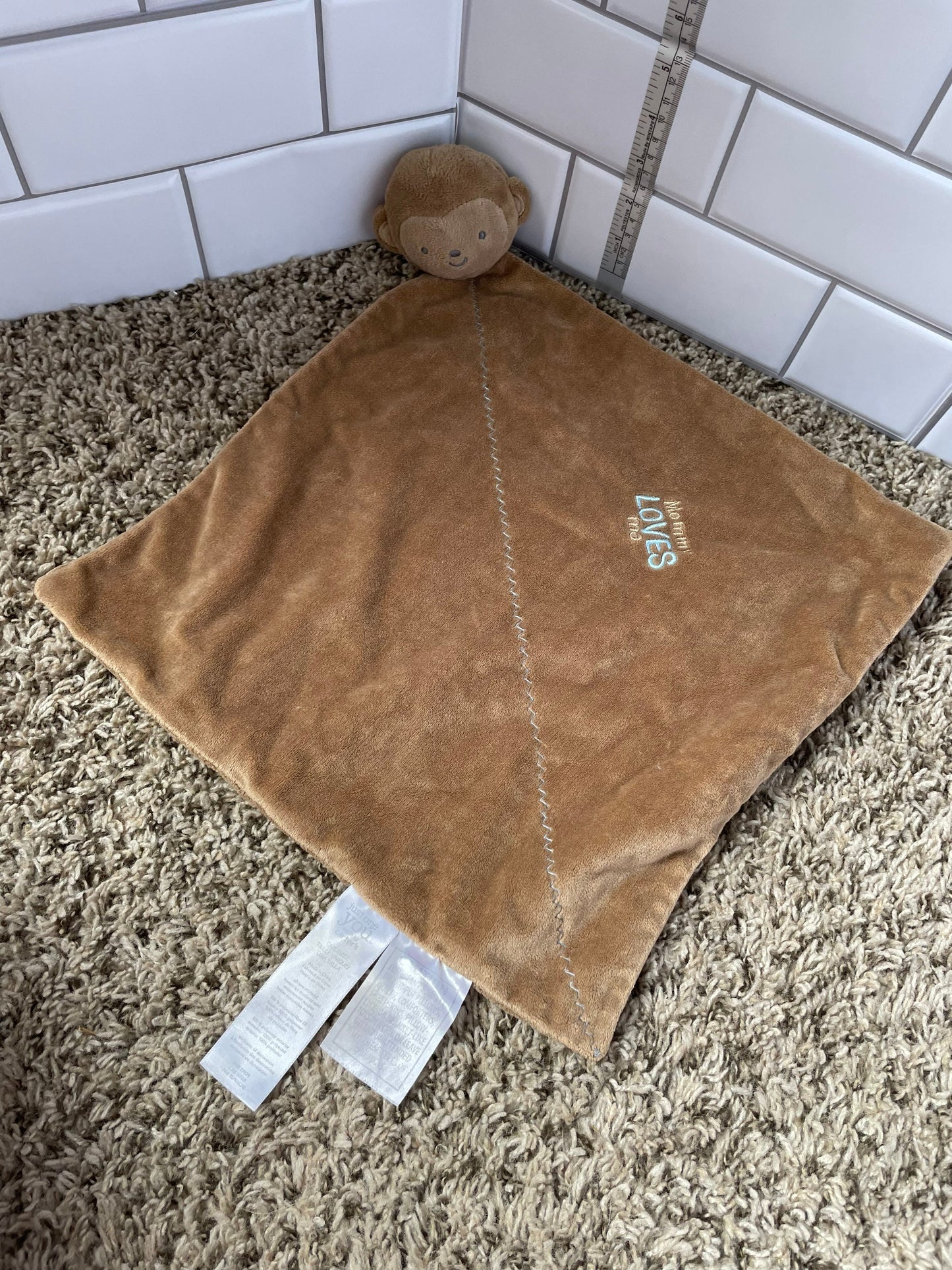 Carters Just One You Monkey Lovey Plush Security Blanket