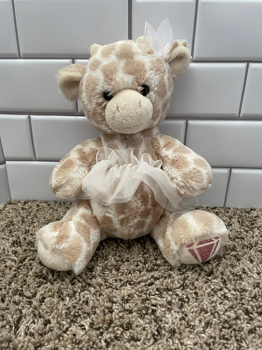 Aurora Giraffe in Tutu Glitter Plush