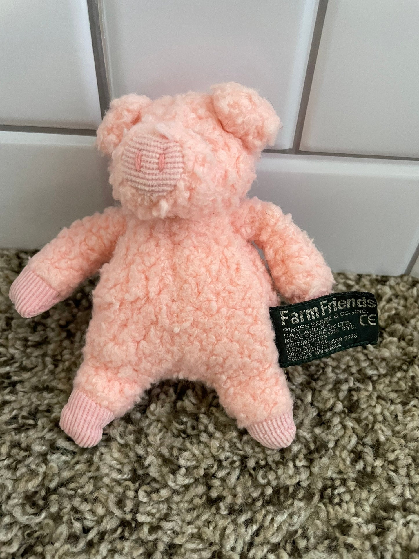 Russ Berrie Farm Friends bean bag pig plush