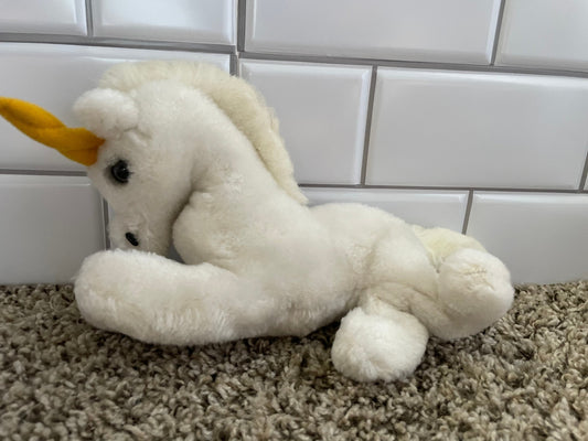 Vintage Dakin White Little Utopia Unicorn 1979 Plush 11”