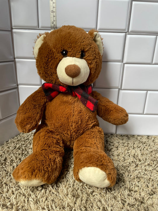 North Pole Trading Co Brown Bear Plush
