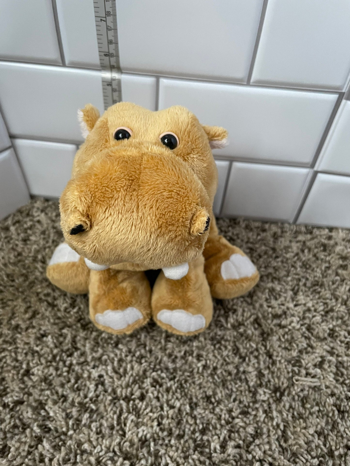 Webkinz Brown Mud Hippo Plush, No Code