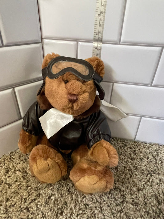 Smithsonian institution aviator bear plush