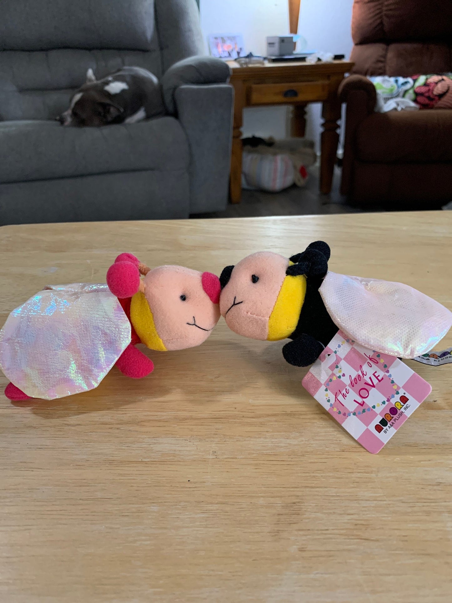 Aurora The Book Of Love Smoochies Love Bugs. Connected together smooching. NWT