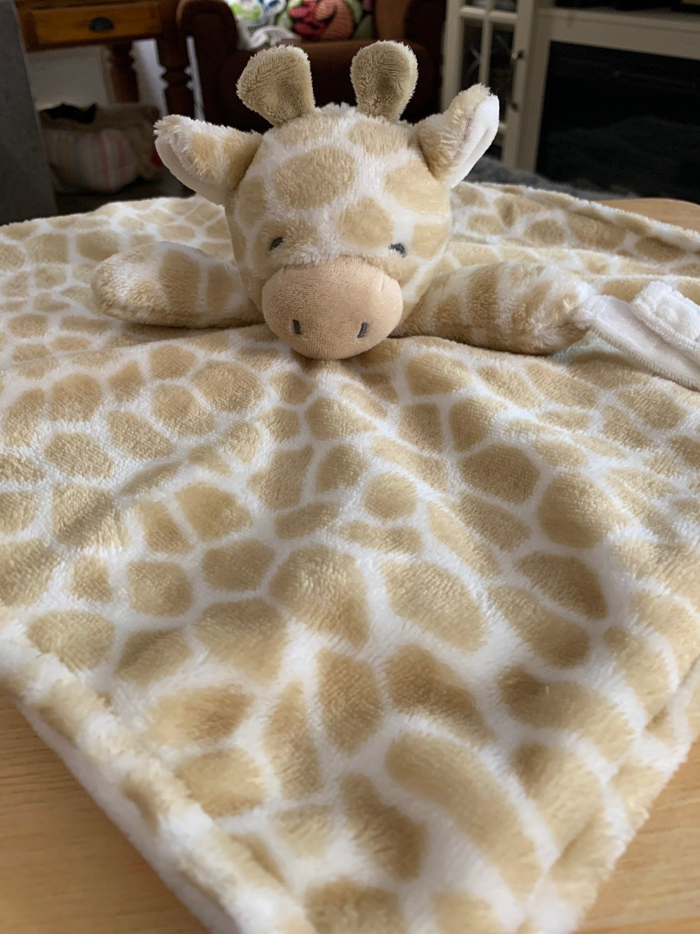 Carters Giraffe Lovey, Security Blanket, Pacifier Holder