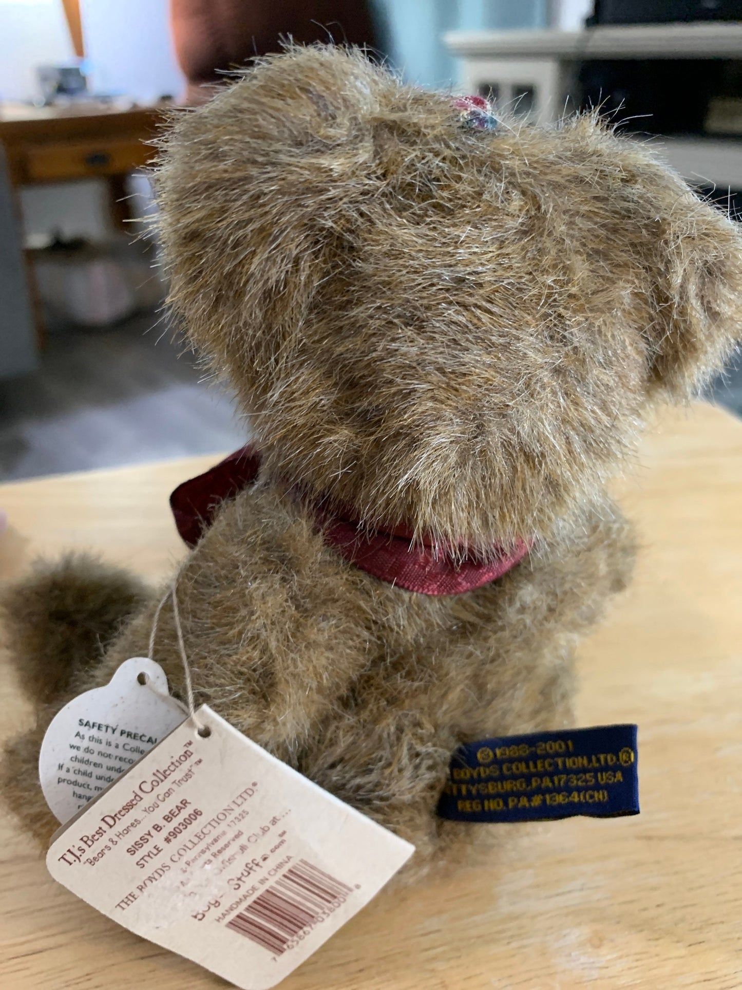 Boyds Bears TJs Best Dressed Collection. Sissy B Bear. 903006. Small Sisters are the Beary Best Teddy Bear