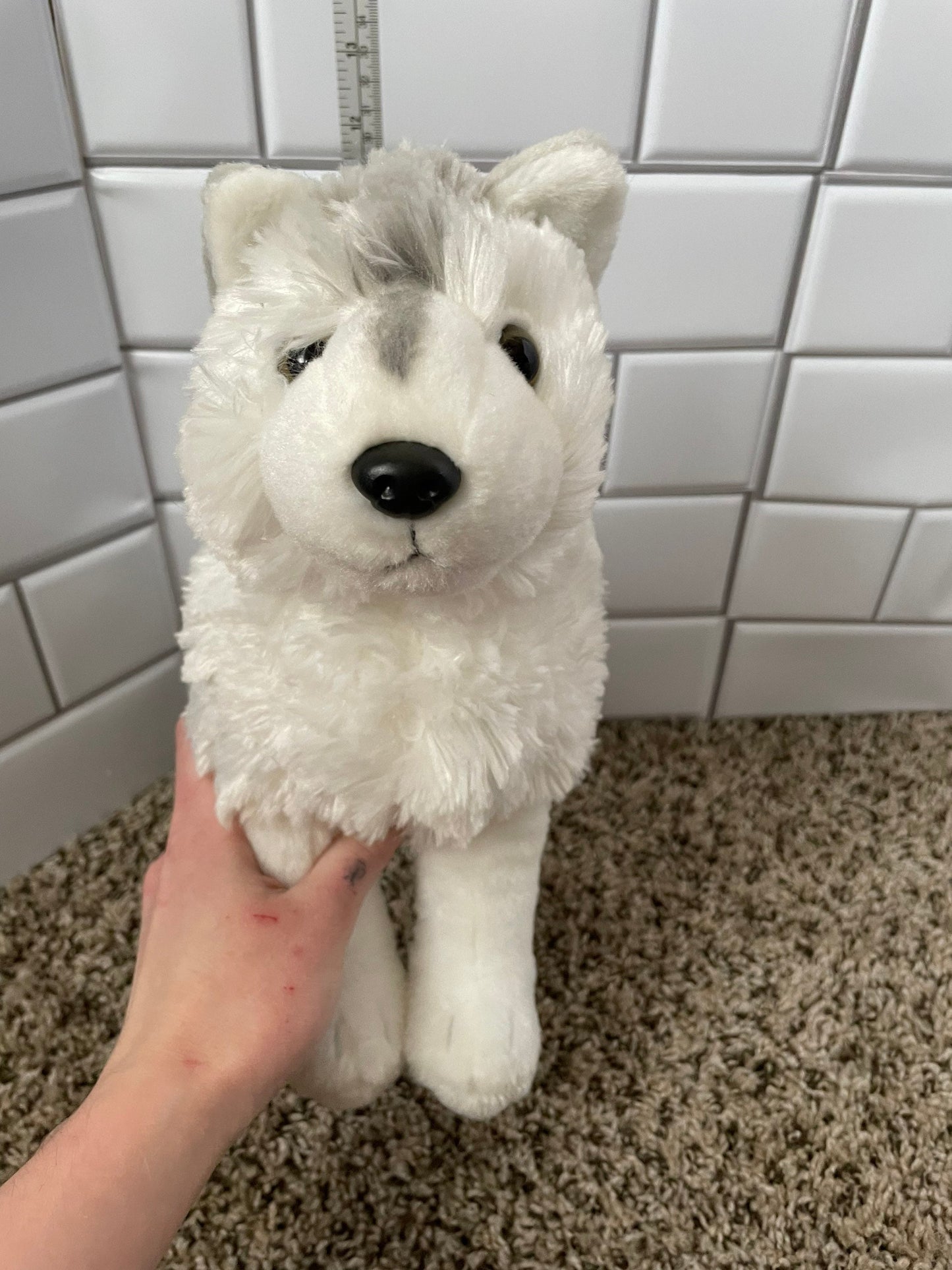 Wild Republic Gray and White Arctic Wolf Plush