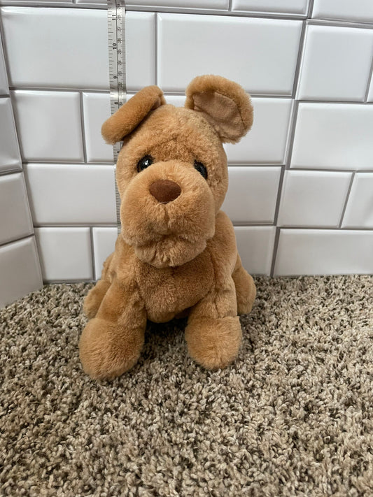Pucker Pup Brown Shar Pei Dog plush. absolutely adorable
