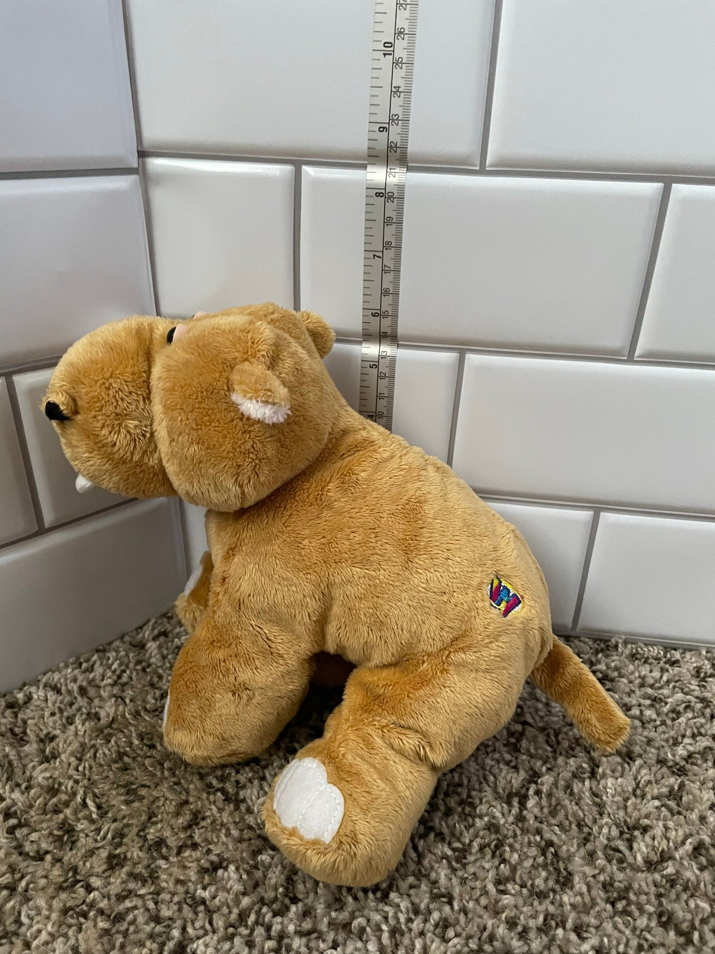 Webkinz Brown Mud Hippo Plush, No Code