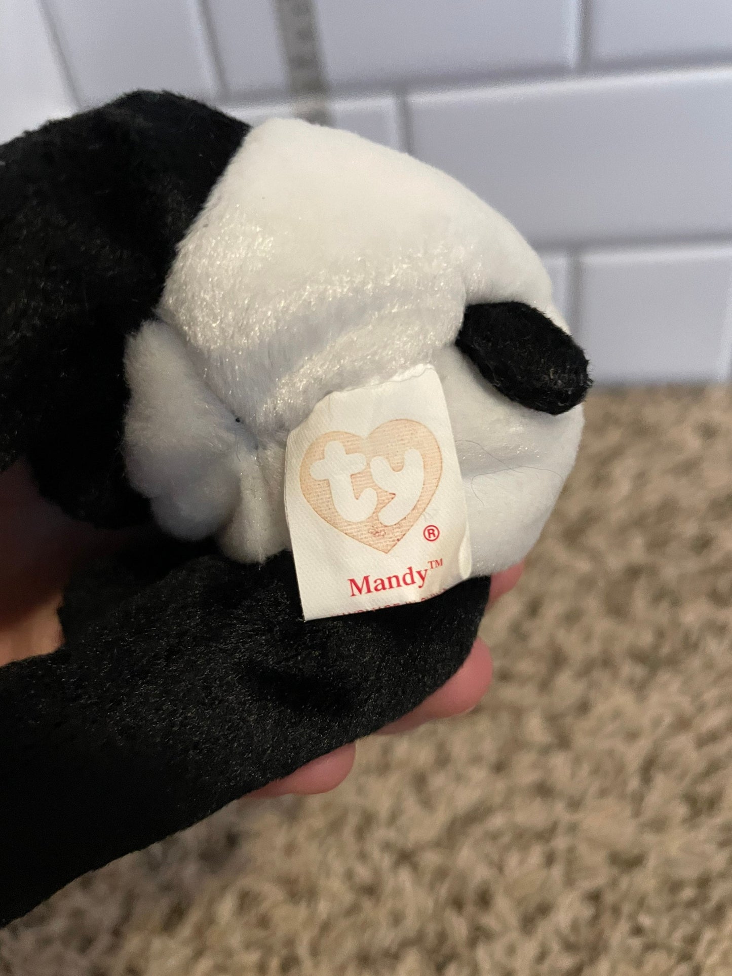 Ty beanie baby Mandy the panda plush
