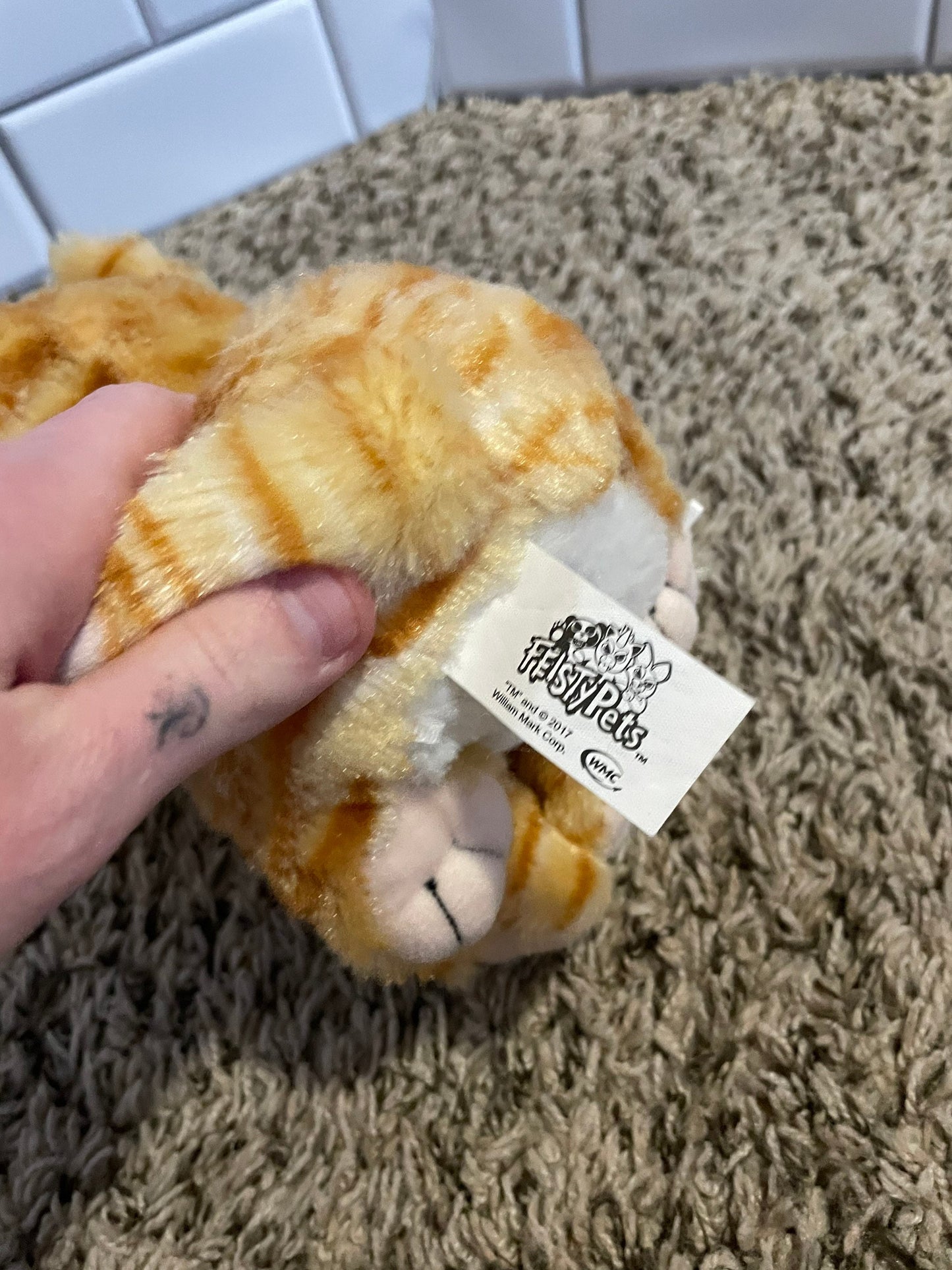 Feisty Pets Orange Cat Plush