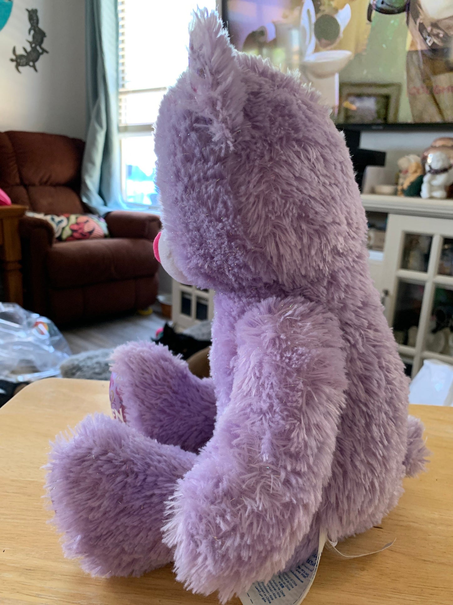 Build A Bear Purple Ana Frozen Teddy Bear Plush