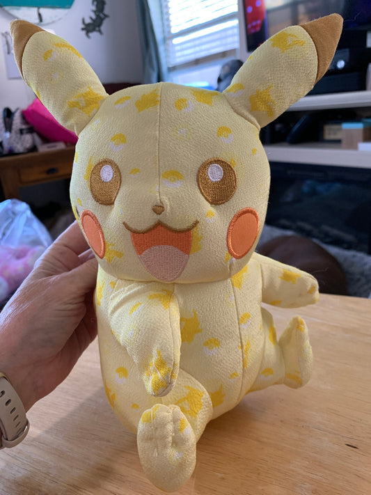 TOMY 20th Anniversary Pikachu Special Edition Stuffed Animal Plush Toy Vintage For Kids