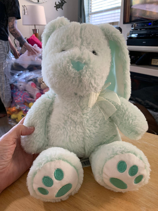 Soft mint Green vintage Easter bunny rabbit