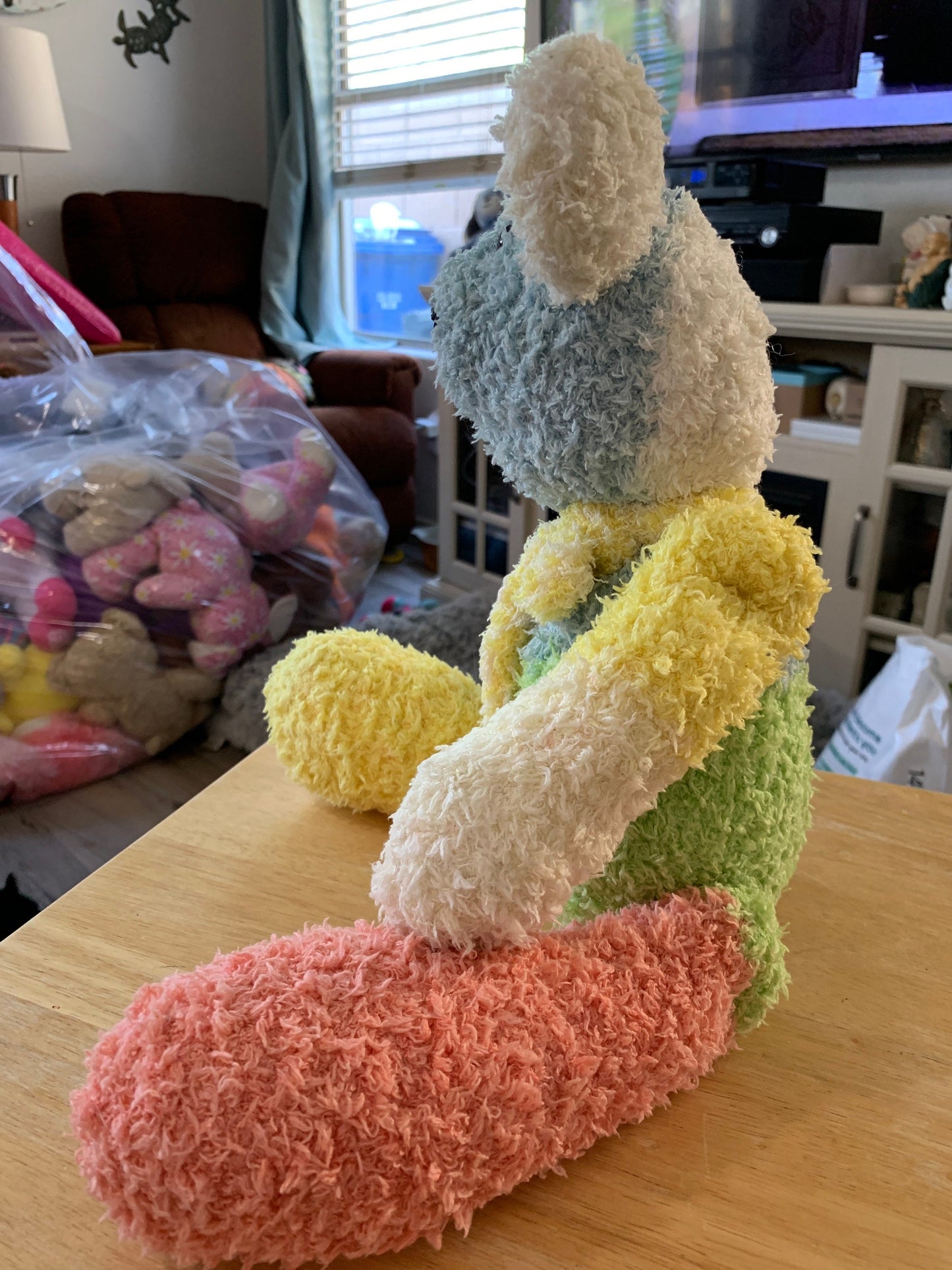 Pastel Rainbow Mouse Stuffed Animal