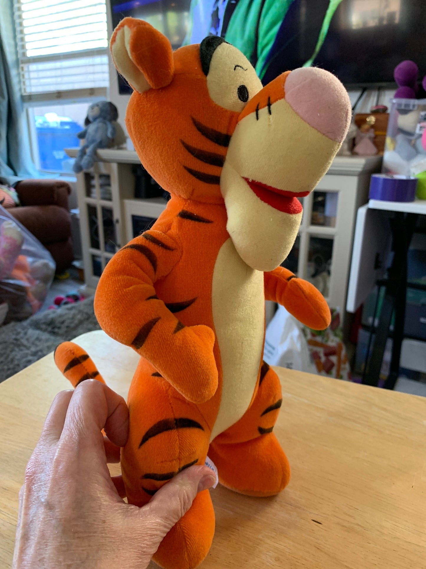 Mattel Tigger Standing Stuffed Animal Plush Toy Vintage For Kids Disney Disneyland Winnie the Pooh