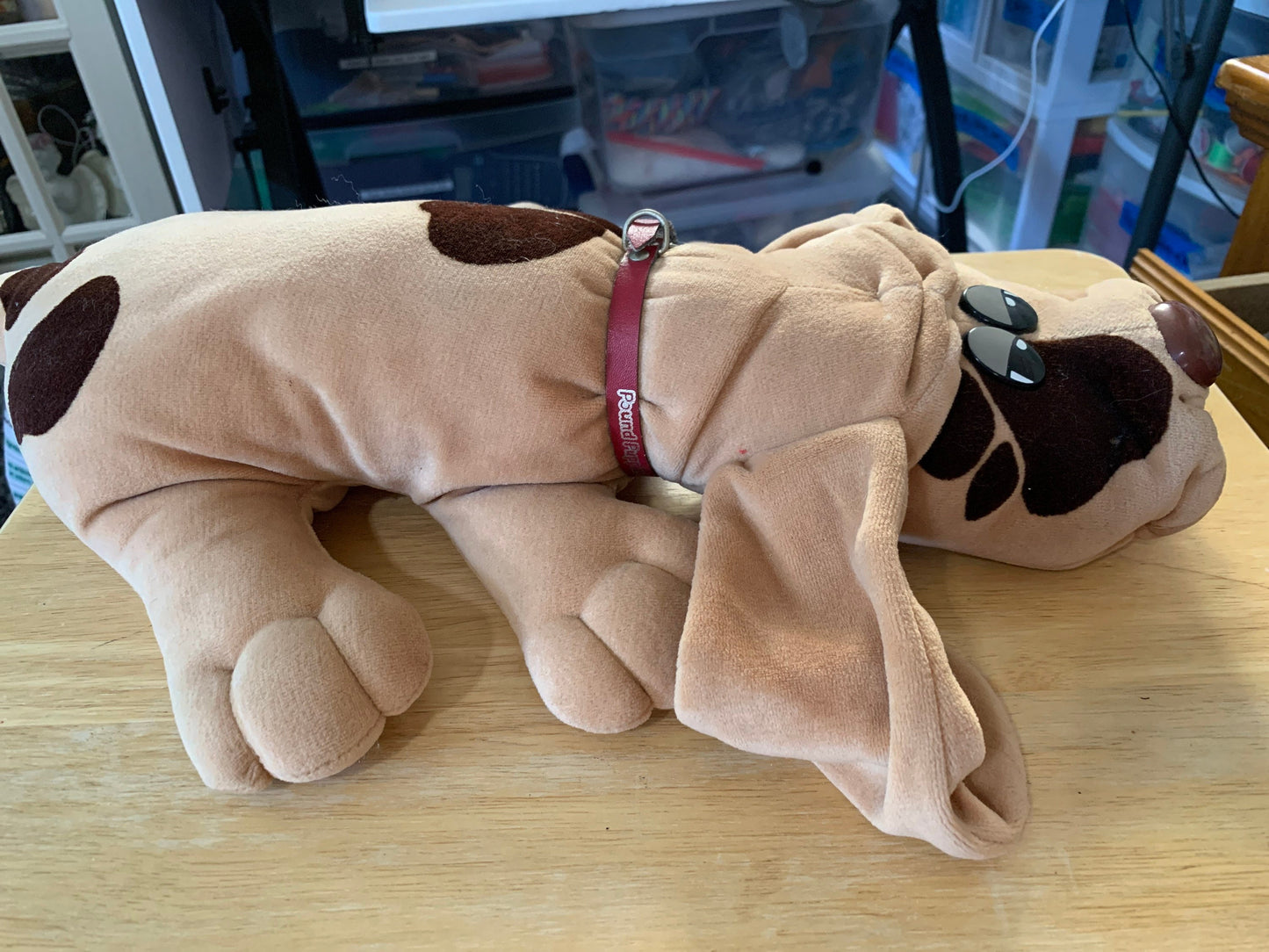 Tan and Dark Brown Spotted Pound Puppies Puppy Dog Plush