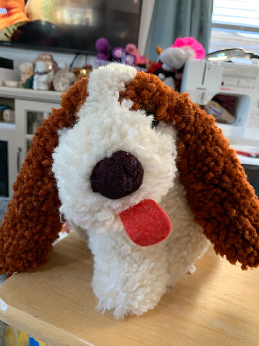 Shillcraft Shillikins Brown and White Dog Plush
