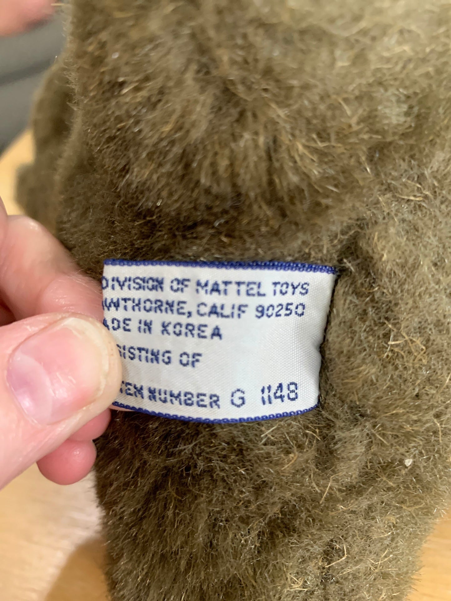 Vintage 1984 Mattel Emotions Teddy Bear Plush
