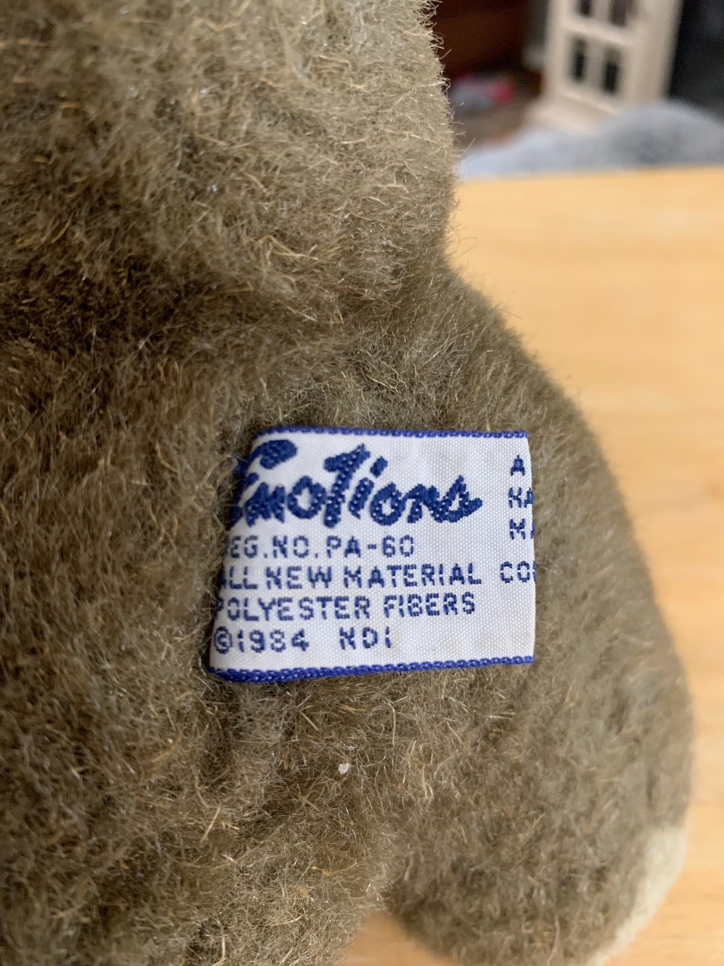 Vintage 1984 Mattel Emotions Teddy Bear Plush