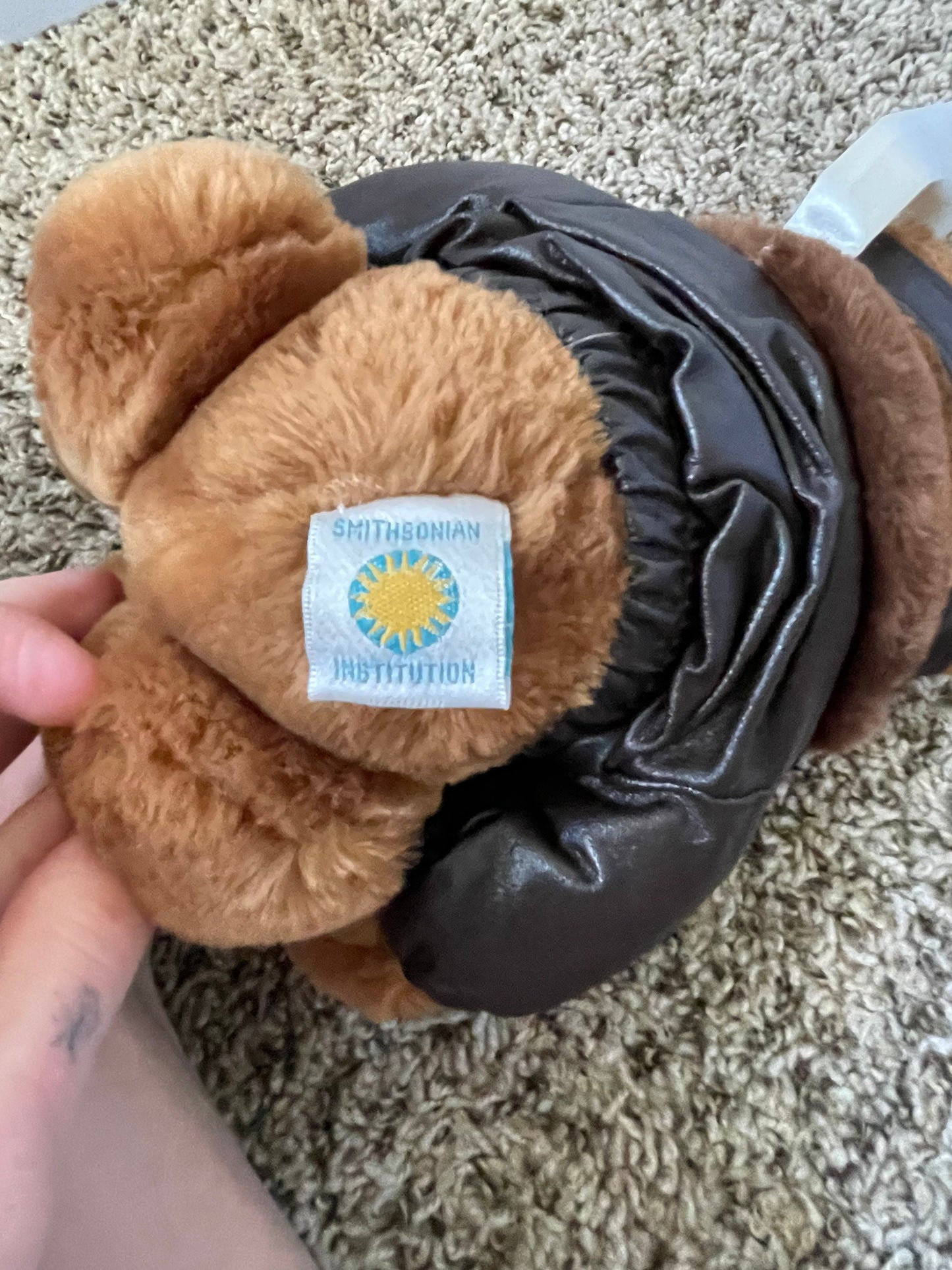 Smithsonian institution aviator bear plush