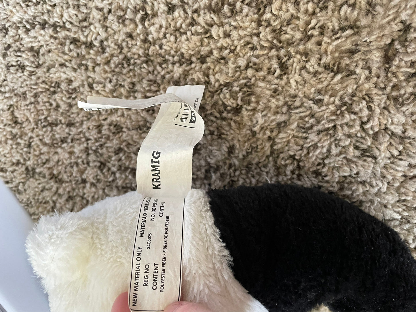 Ikea Kramig Black And White Panda Bear Plush
