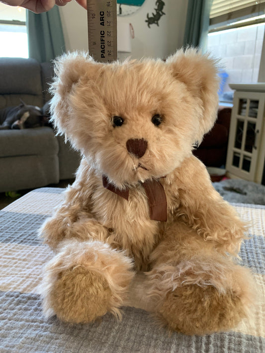 Russ Berrie Radcliffe Teddy Bear Plush, Polka Dot Bow