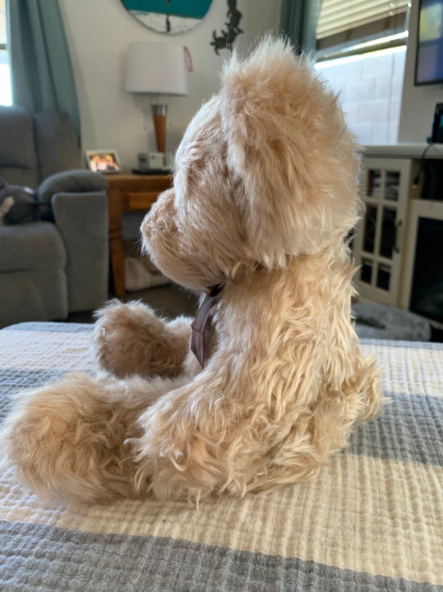 Russ Berrie Radcliffe Teddy Bear Plush, Polka Dot Bow