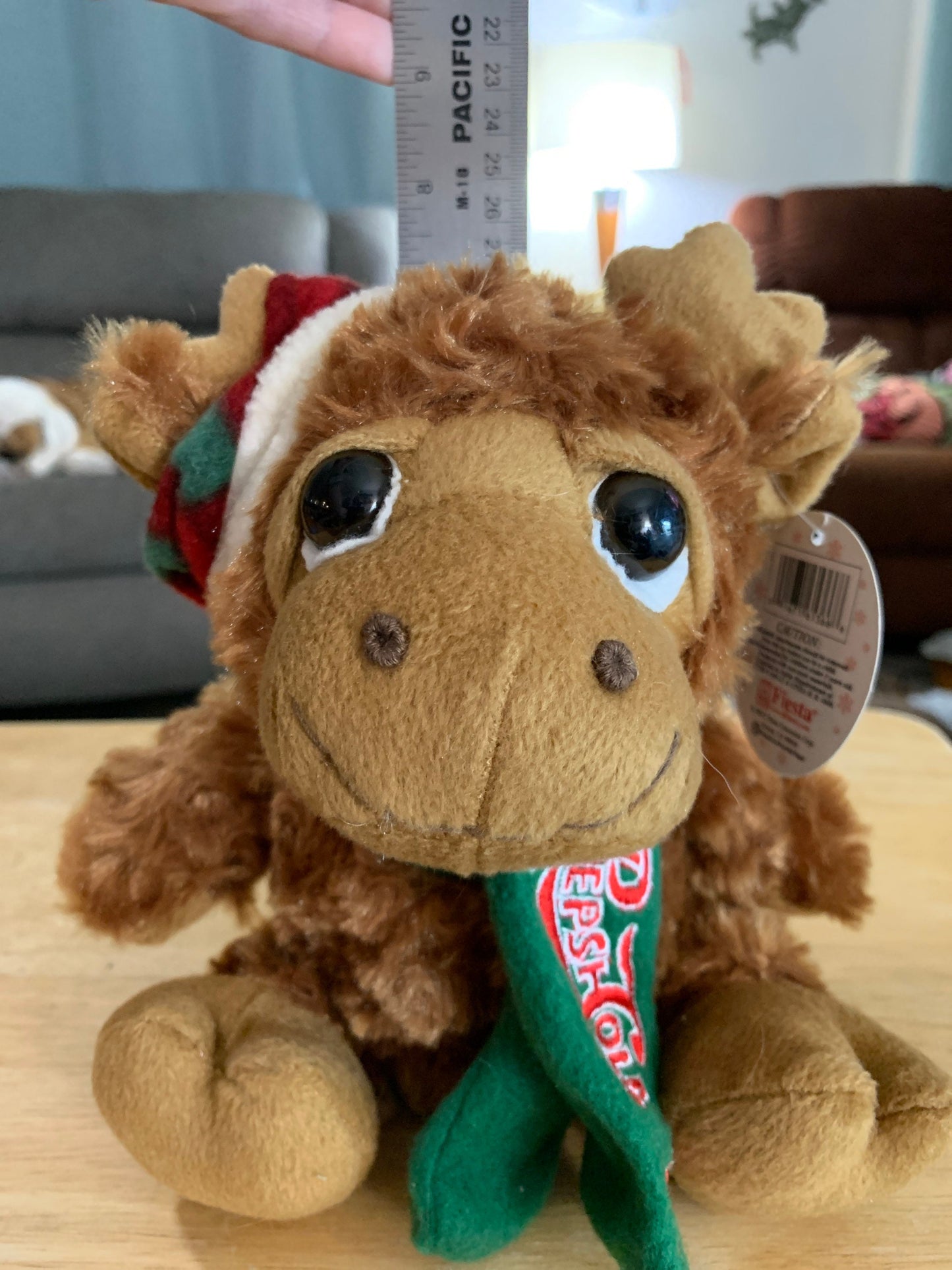 Fiesta Mr Moose Pepsi Promotional Stuffed Animal with hat and scarf. Christmas NWT