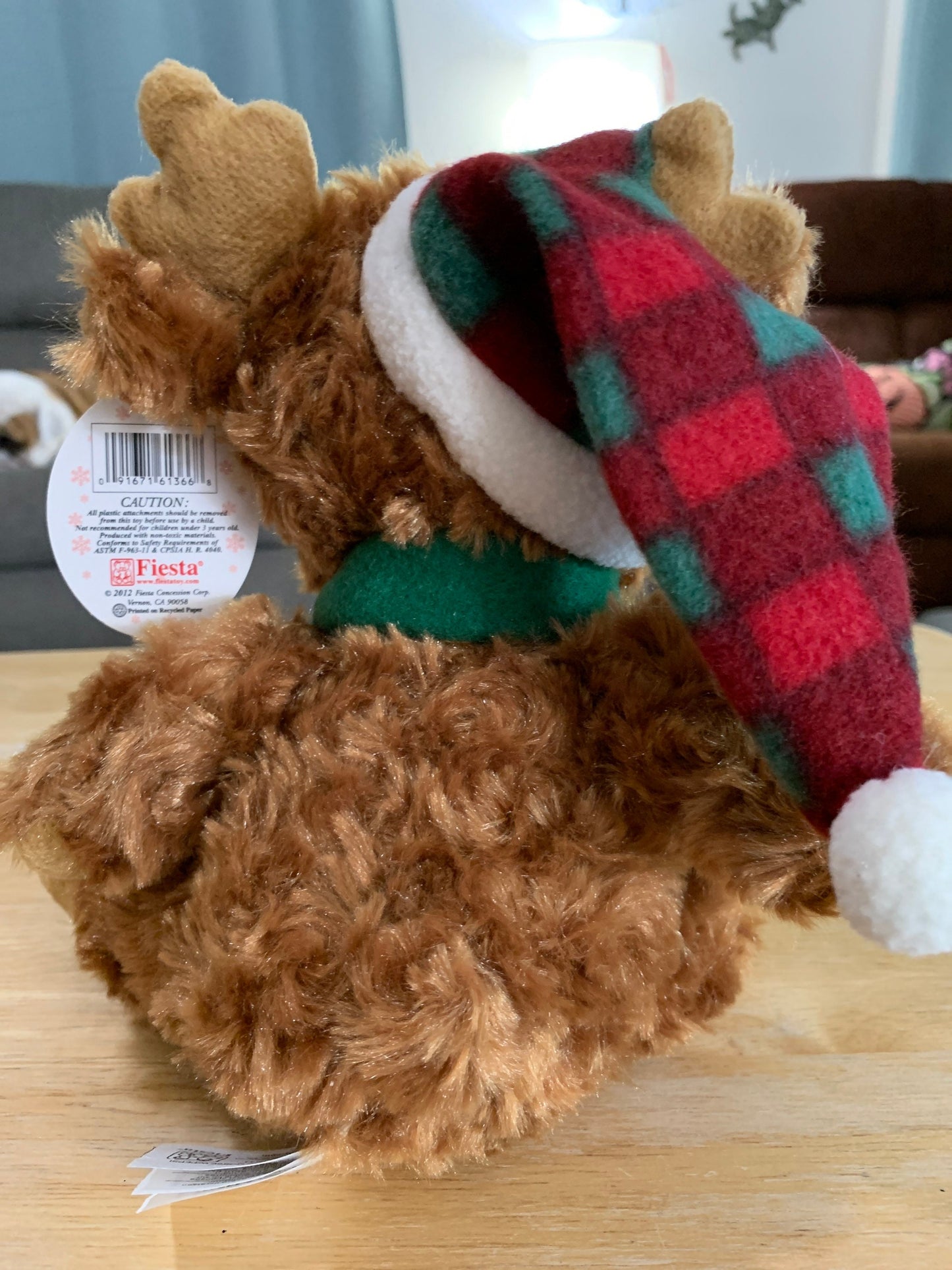 Fiesta Mr Moose Pepsi Promotional Stuffed Animal with hat and scarf. Christmas NWT