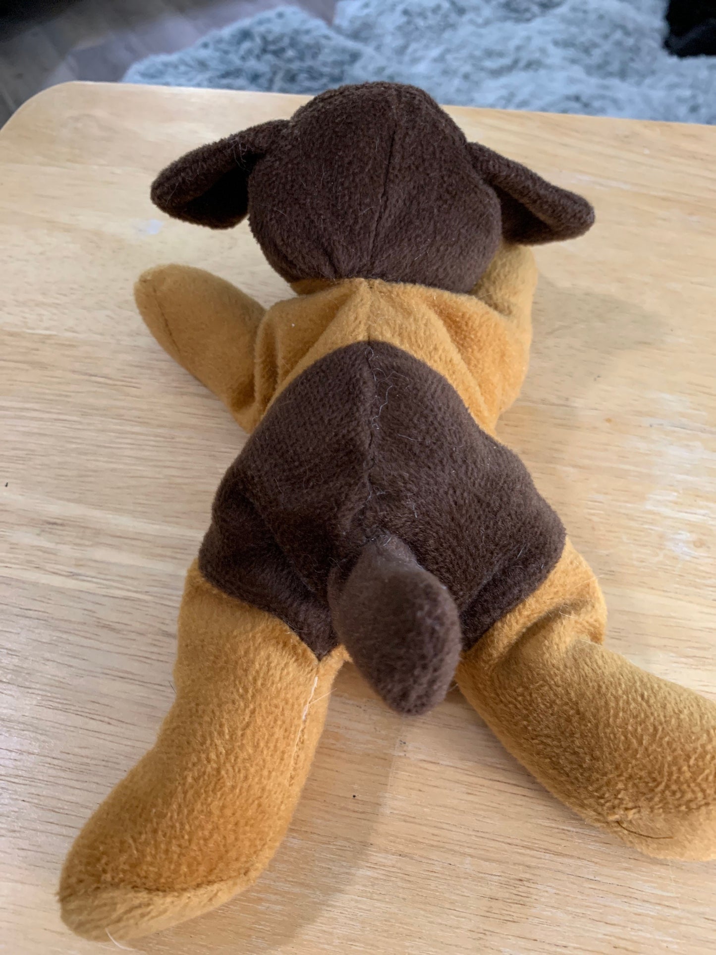 Brown Puppy Dog Plush, Beanie Style, Small