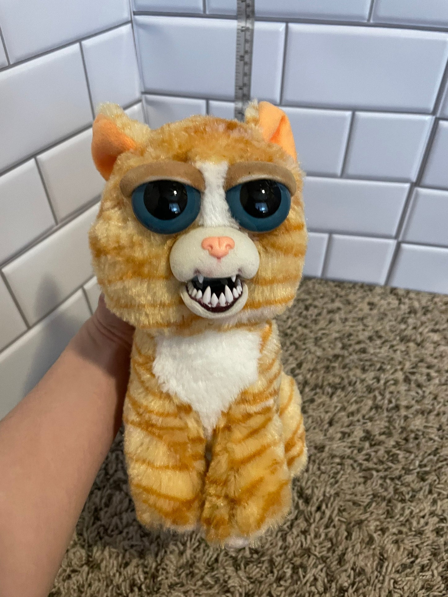 Feisty Pets Orange Cat Plush