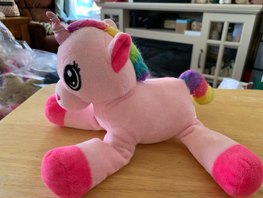 Gitzy Squishy Pink Unicorn 14 Inch Stuffed Plush Toy