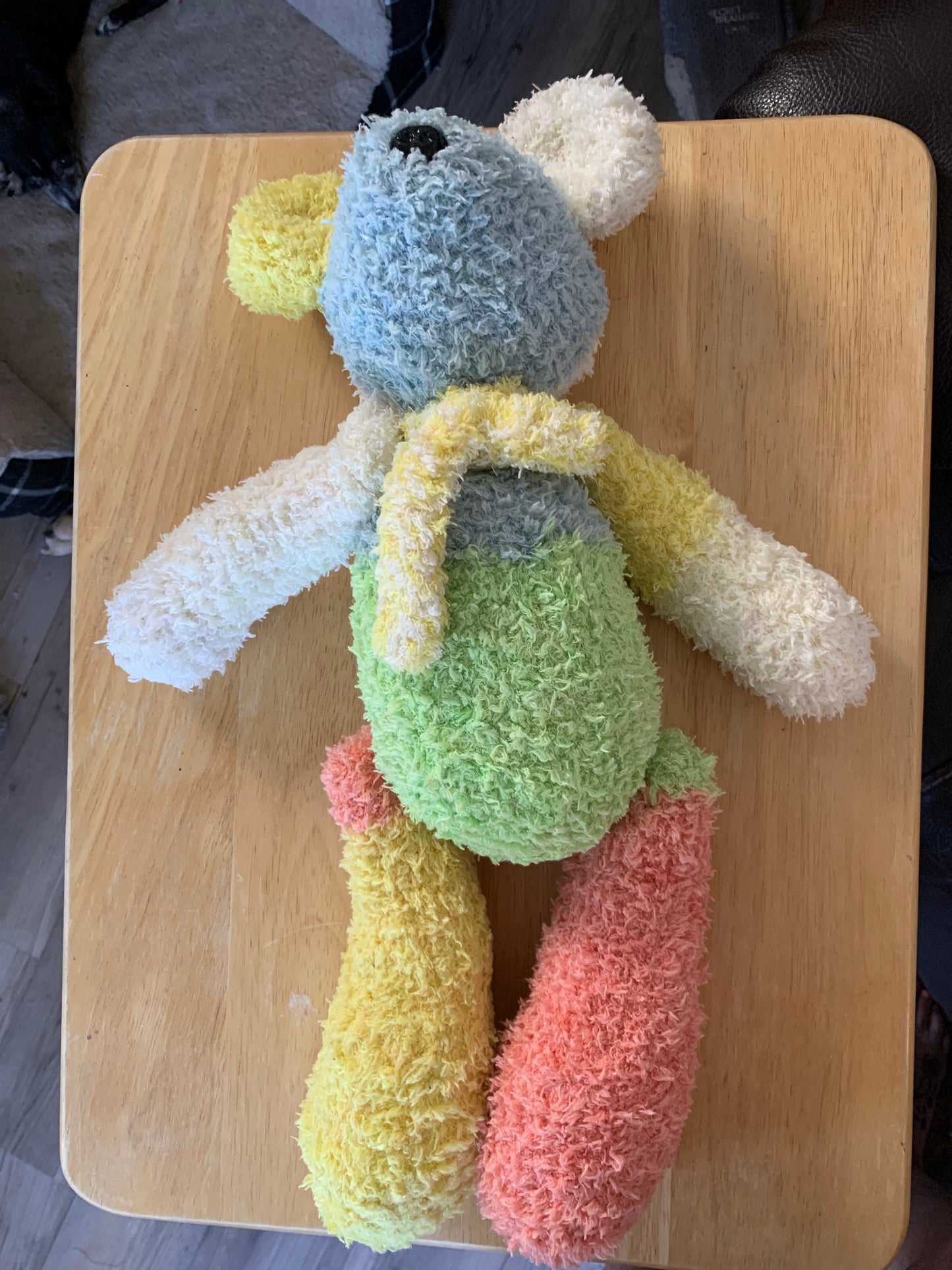 Pastel Rainbow Mouse Stuffed Animal