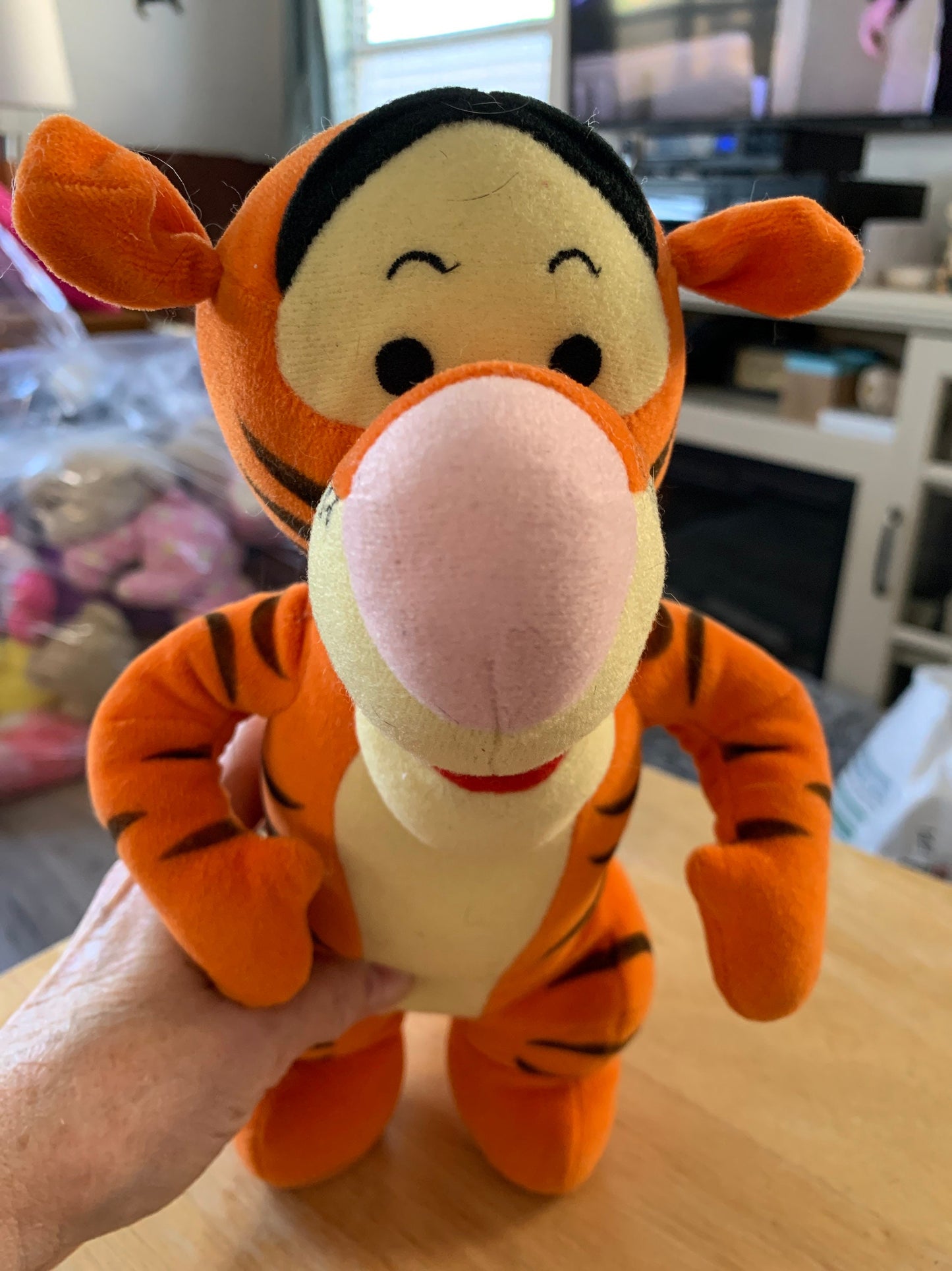 Mattel Tigger Standing Stuffed Animal Plush Toy Vintage For Kids Disney Disneyland Winnie the Pooh