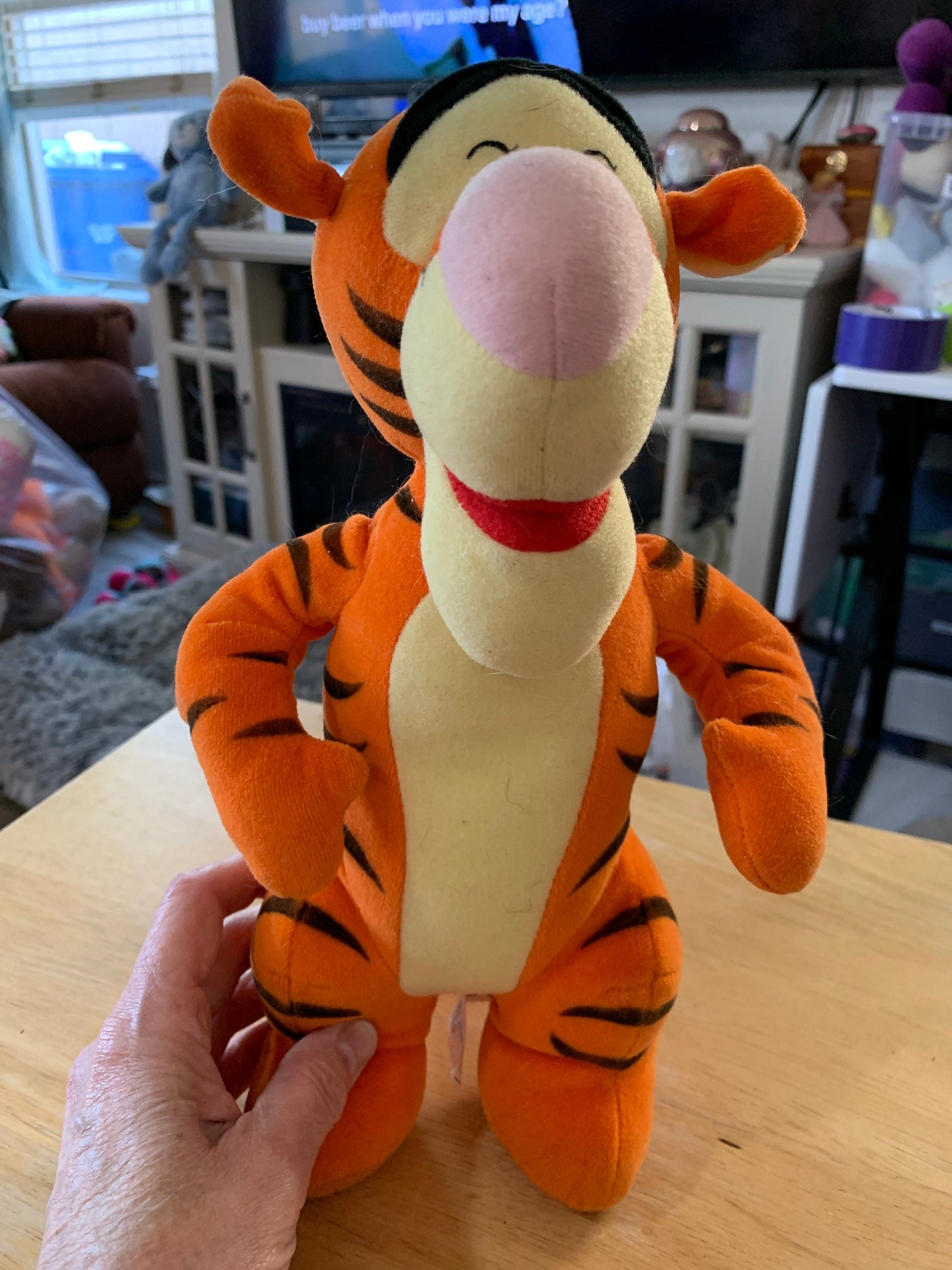 Mattel Tigger Standing Stuffed Animal Plush Toy Vintage For Kids Disney Disneyland Winnie the Pooh