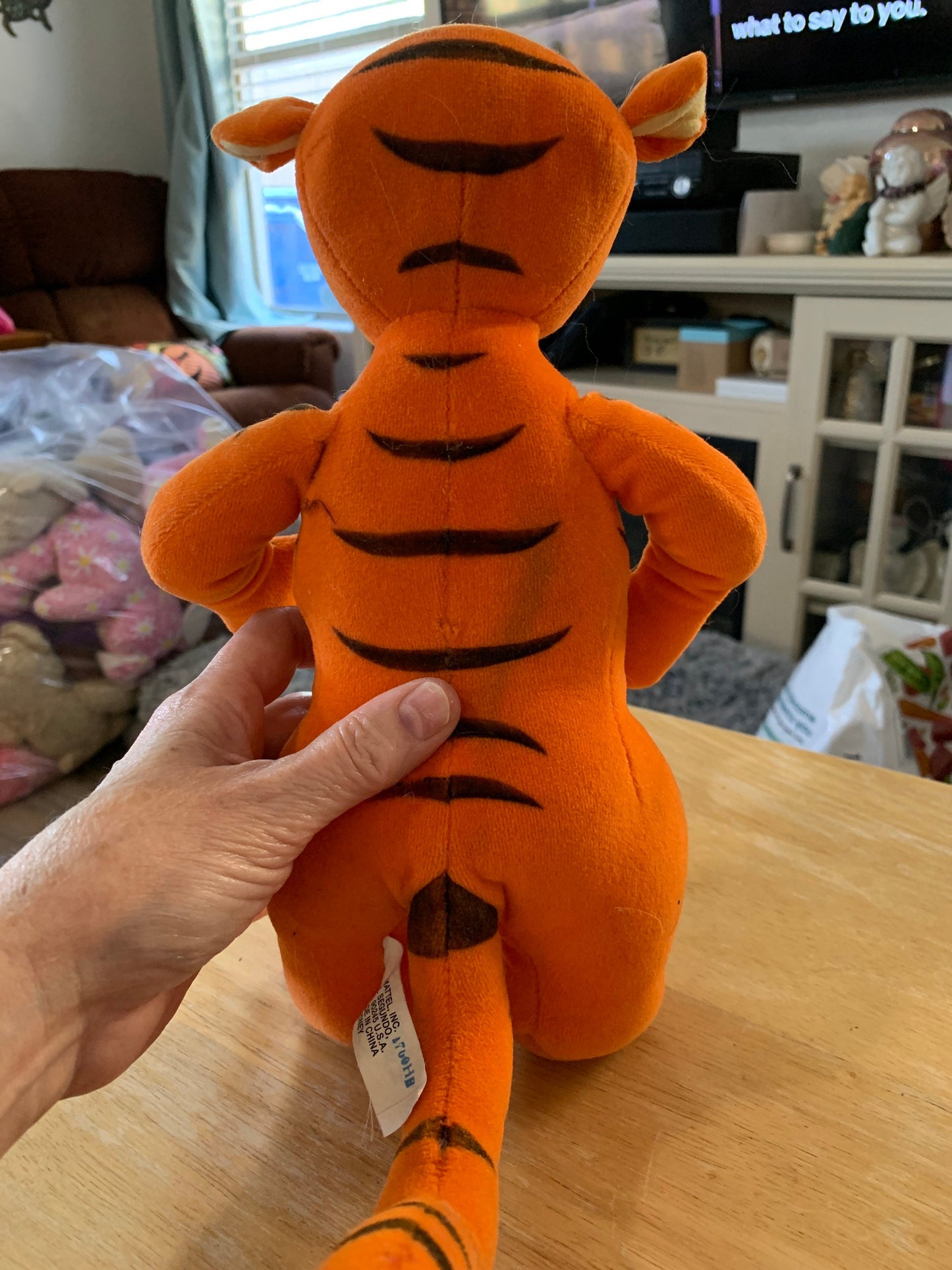 Mattel Tigger Standing Stuffed Animal Plush Toy Vintage For Kids Disney Disneyland Winnie the Pooh