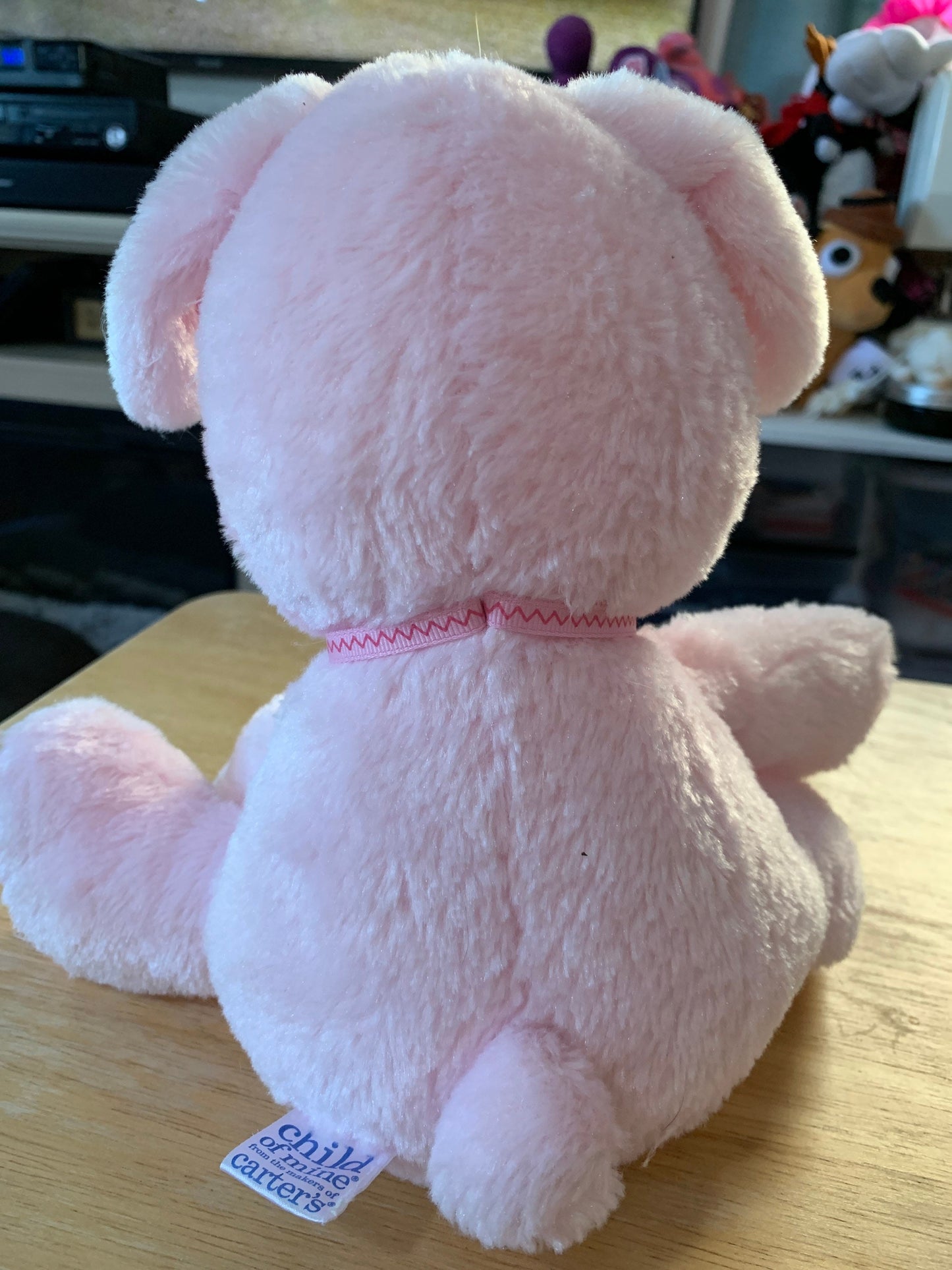 Carters Child Of Mine Pink Dog Stuffed Animal.  audio does not work