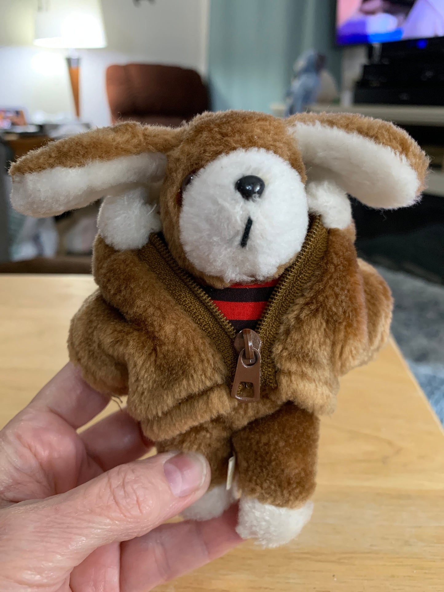 Avon Puppy Dog Plush Ornament 1984