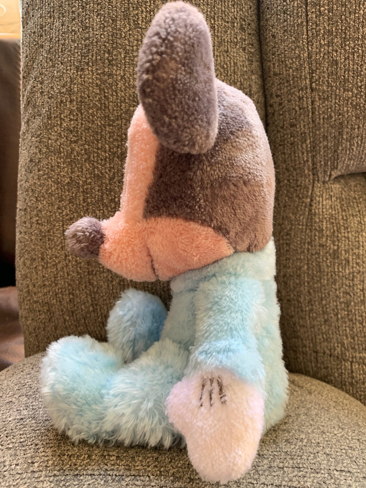 Disney Parks Baby Mickey Mouse Plush Rattle Pastel Blue Super-Soft Plush Toy Stuffed Animal toy