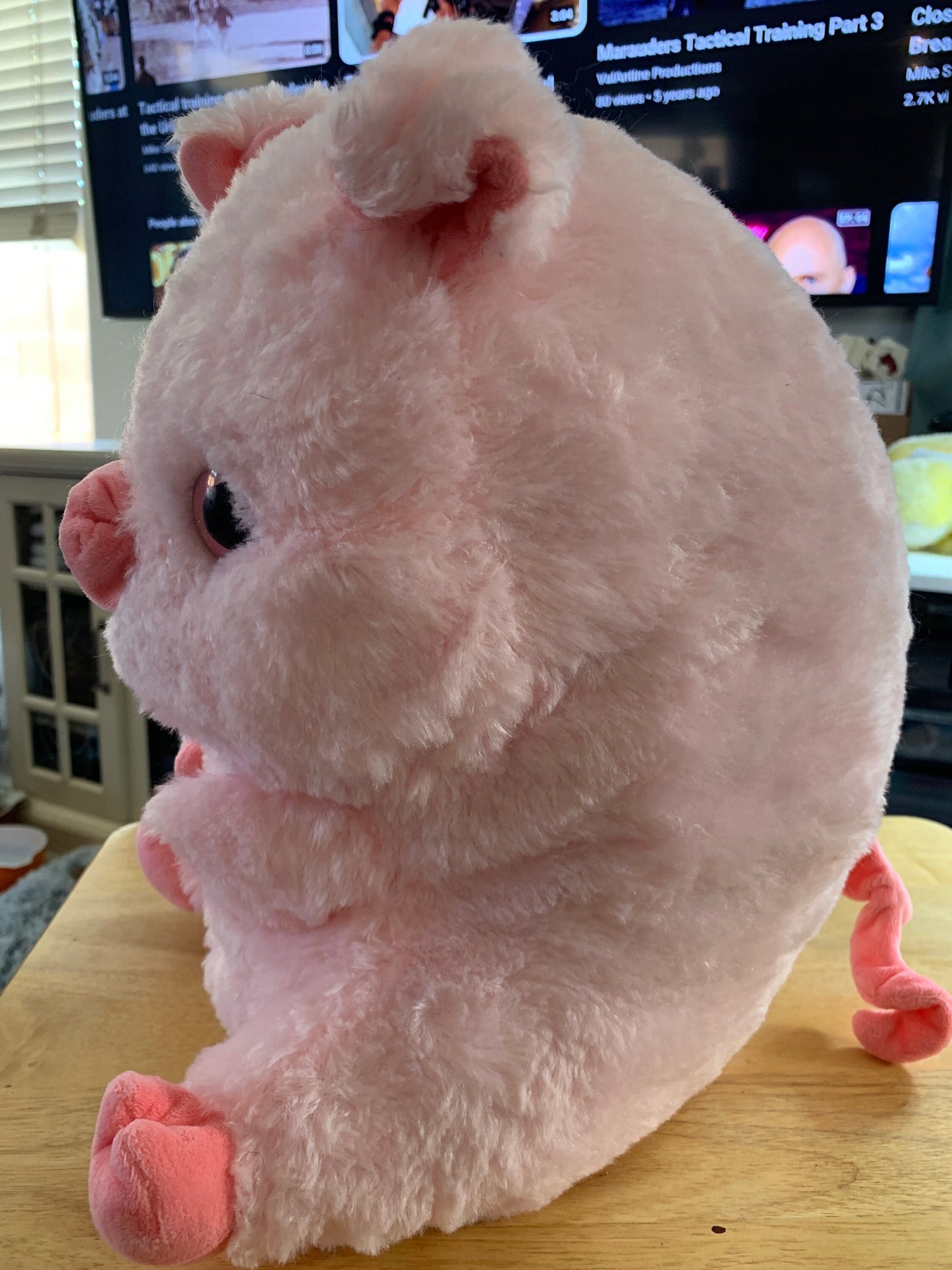 Nanco Pink Chonky Pig Plush - Large, Floppy, 14"
